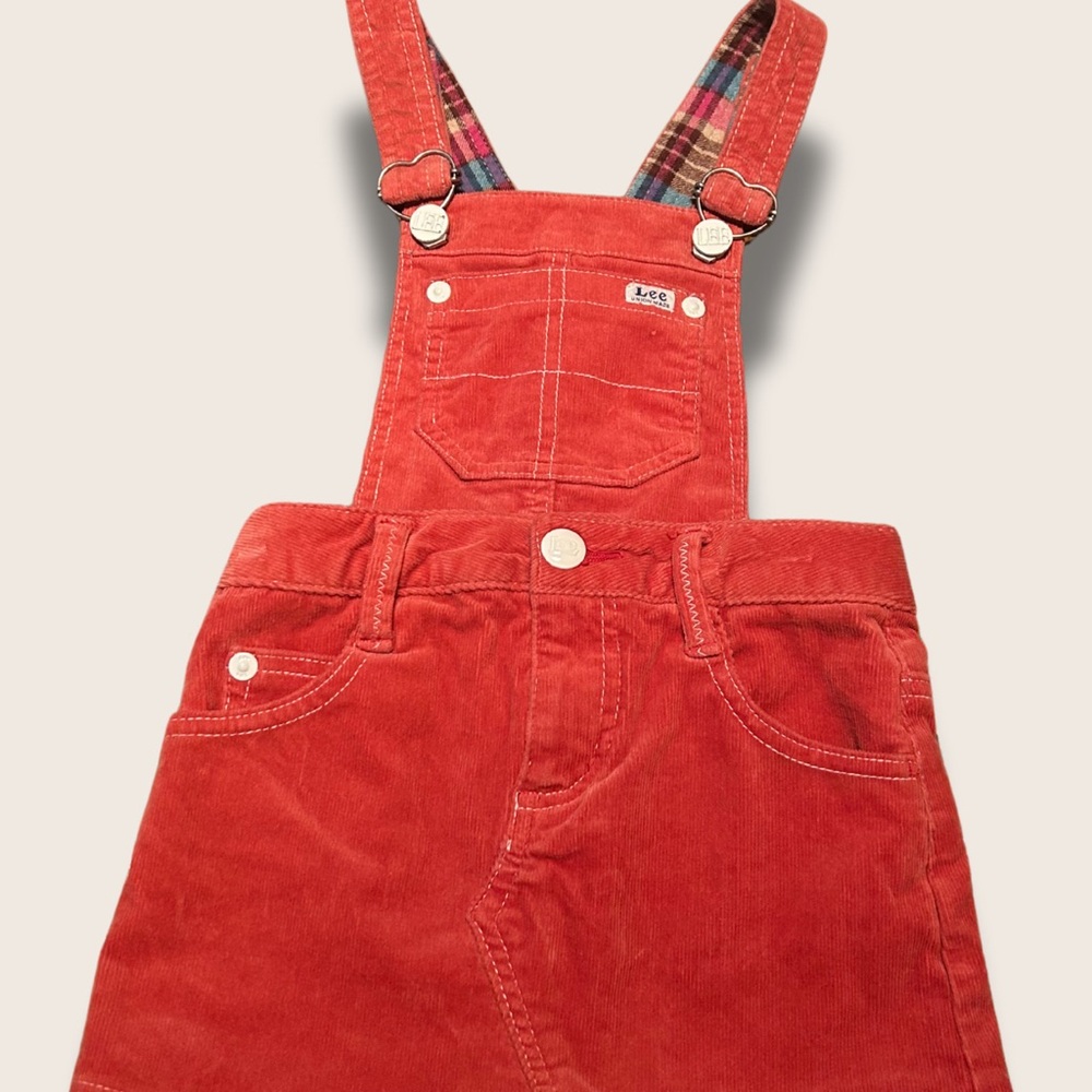 Vintage Lee Corduroy Overall Skirt